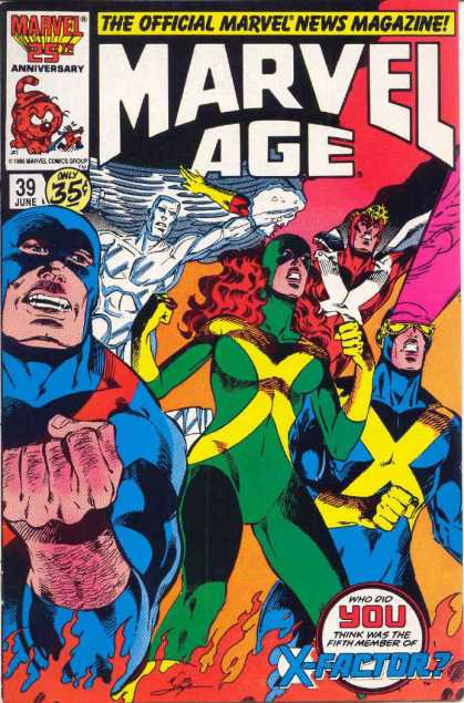 Marvel Age 39 - Heroes - X-factor - Ice Man - X-ray Eyes - X-men - Bob Layton