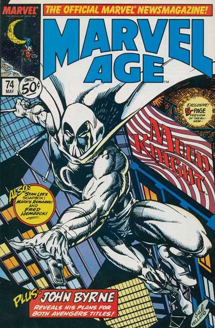 Marvel Age 74 - Moon Knight - Stan Lee - Mark Remarks - Fred Hembeck - Moon