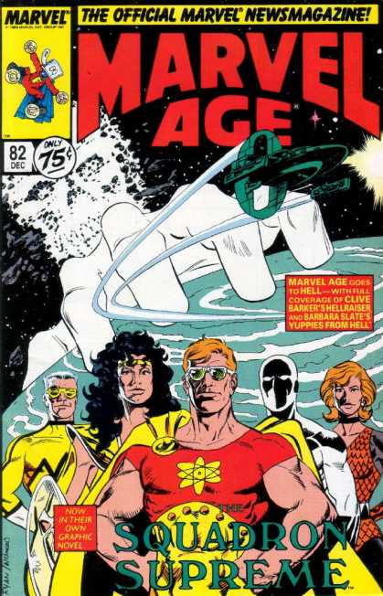 Marvel Age 82 - Marvel - Space - Squadron Supreme - Space Ship - Superhero
