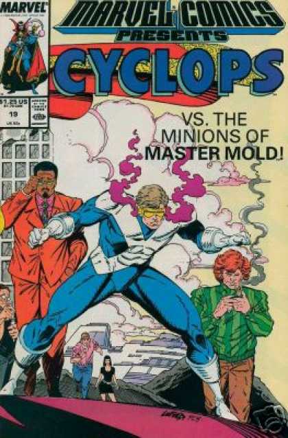 Marvel Comics Presents 19 - Cyclops - Minions - Master Mold - Clouds - Man Adjusting Glasses - Rob Liefeld