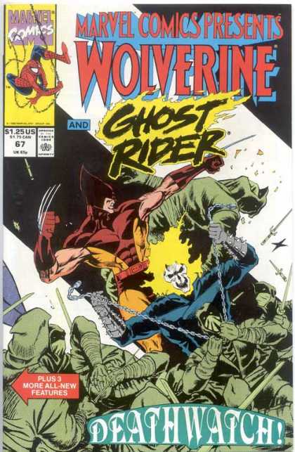 Marvel Comics Presents 67 - Wolverine - Ghost Rider - Johnny Blaze - Deathwatch - Chain