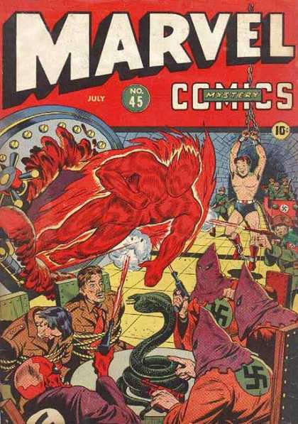 Marvel Comics 45 - What A Party - Fireball - The Nazi Orgy - Kkk Gone Wildq - The Little Boy In Chains