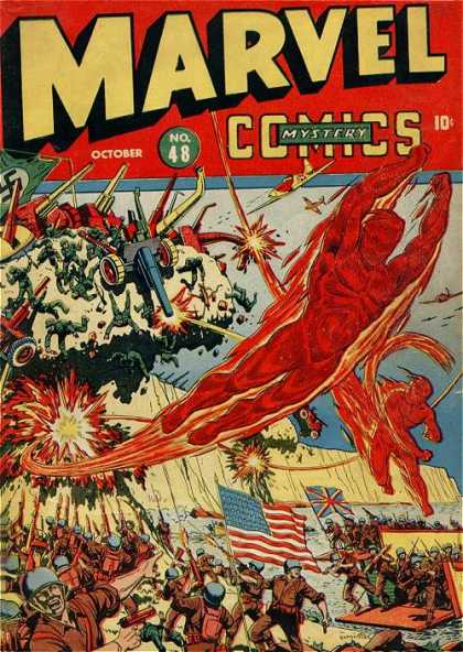 Marvel Comics 48 - Fighting Man - Super Man - Action Man - Fire Fighting - Ship