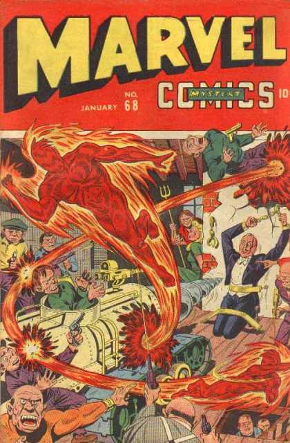 Marvel Comics 68 - Trident - Fire - Guns - Tank - Mystery