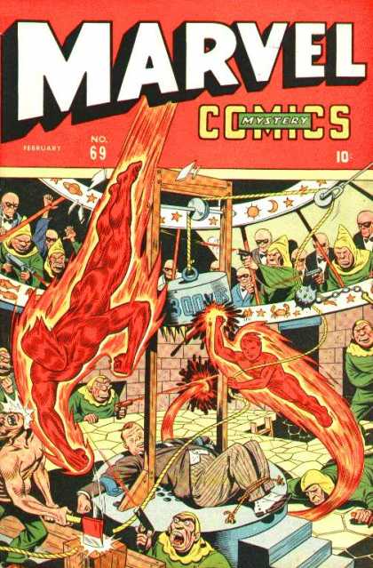 Marvel Comics 69 - Mystery - February - Human Torch - Axe - 10 Cents