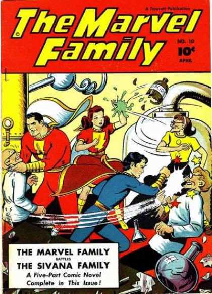 Marvel Family 10 - Superheroes - Capes - Scientists - Stars - Beaker