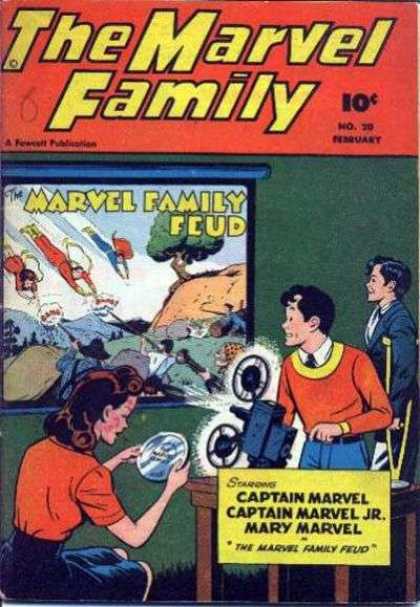 Marvel Family 20 - Family Feud - Marvel - Mary - Projector - Fighting