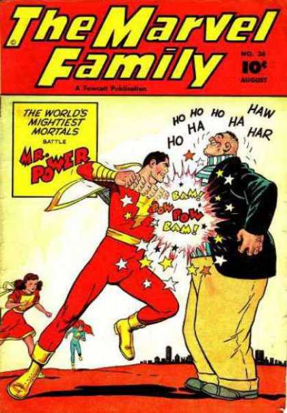 Marvel Family 26 - The Worlds Mightiest Mortals - Mrpower - Battle - Fat Man - Costume