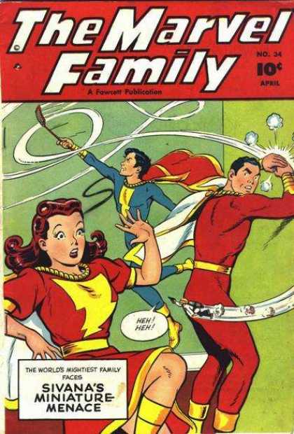 Marvel Family 34 - Swat A Way To Go - Flying Fun - Evil In Miniature - Spray Away - Family Fear Fearsome Flying Fly-sized Foe