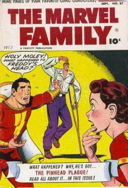 Marvel Family 87 - Holy Moley - Crutch - The Pinhead Plague - Purple Pants - Redheaded Woman
