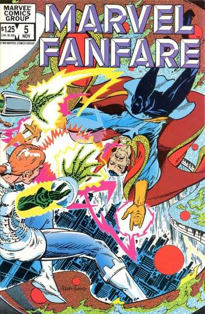 Marvel Fanfare 5 - Marvel - Marvel Comics Group - Dr Strange - Fanfare - Fight - Scott Kolins