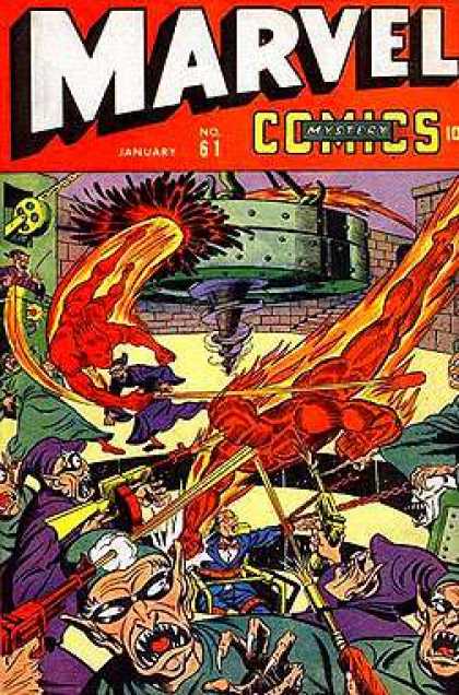 Marvel Mystery Comics 61 - Marvel - Marvel Comics - Mystery - Fight - Fire