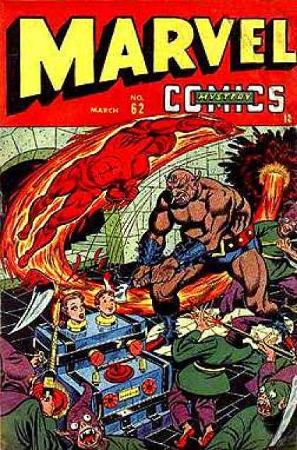 Marvel Mystery Comics 62 - Fire - Red - Zoom - Explode - Save