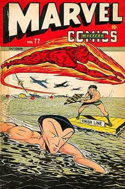 Marvel Mystery Comics 77 - Race - Human Torch - Namor - Planes - Boats