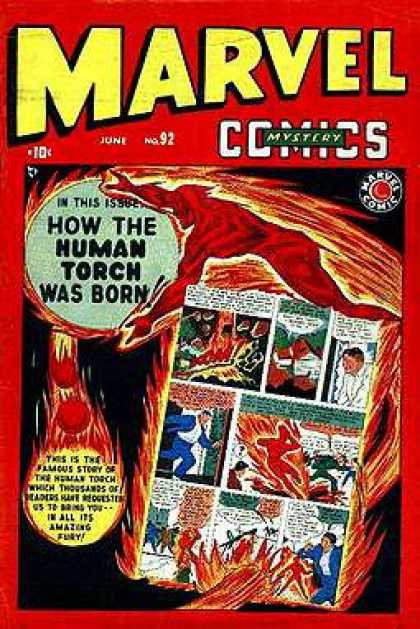 Marvel Mystery Comics 92 - Fantastic Four - Human Torch - Origins - Cosmic Rays - Inside Comics