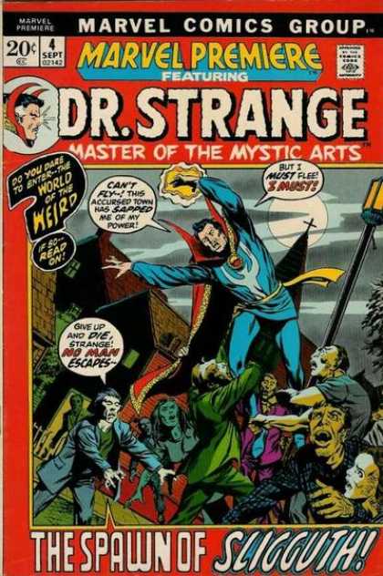 Marvel Premiere 4 - Master Of The Mystic Arts - Spawn Of Sligguth - Zombie - No Man Escapes - World Of The Weird
