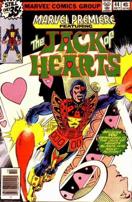 Marvel Premiere 44 - Marvel Comics Group - Approved By The Comics Code - Jack Hearts - Superhero - Heart - Keith Giffen