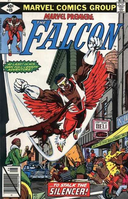 Marvel Premiere 49 - Falcon - Deli - Tricycle - Police Car - To Stalk The Silencer - Frank Miller