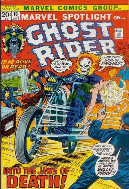 Marvel Spotlight 10 - Marvel Comics Group - Ghost Rider - Death - Approved By The Comics Code Authority - 10 June