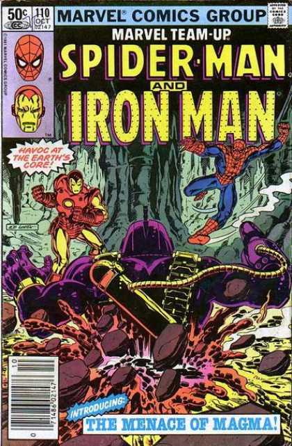 Marvel Team-Up 110 - Spiderman - Ironman - Magma - Earths Core - Havoc - Bob Layton