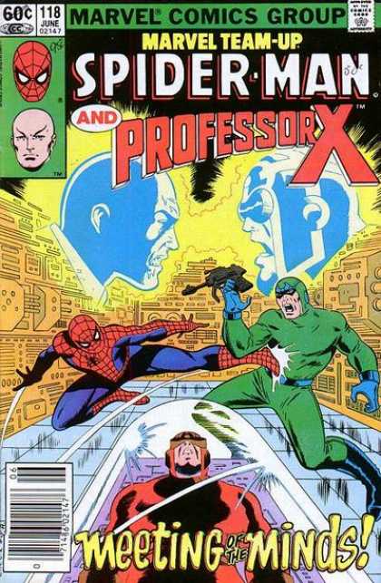 Marvel Team-Up 118 - Meeting - Minds - Fighting - Spider-man - Professor X - John Romita