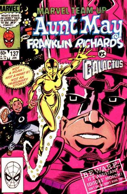Marvel Team-Up 137 - Aunt May - Franklin Richards - Galactus - Not A Hoax - Not A What If
