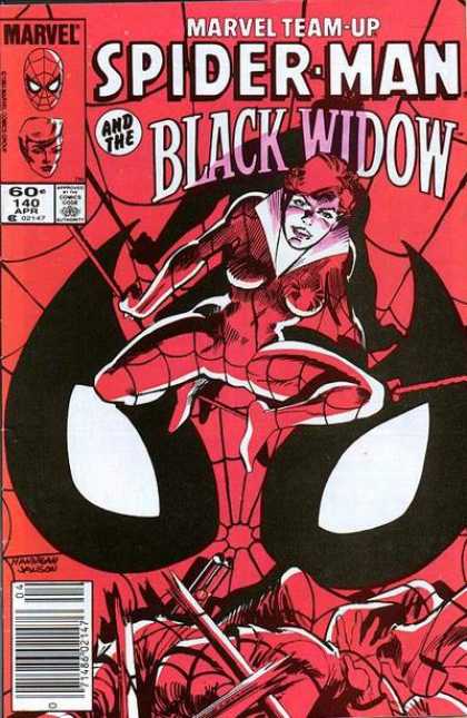 Marvel Team-Up 140 - Spiderman - Black Widow - Spider - Red - Woman - Klaus Janson