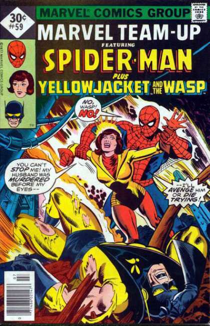 Marvel Team-Up 59 - Spider Man - My Spiddy Scense Is Tingling - You Cant Stop Me - Fights - Marvel - Dave Cockrum
