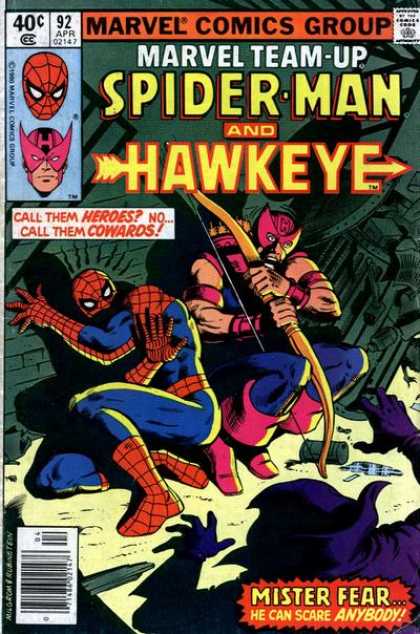 Marvel Team-Up 92 - Spiderman - Hawkeye - Marvel - Team - Heroes - Josef Rubinstein