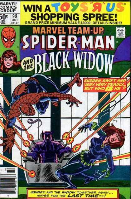 Marvel Team-Up 98 - Marvel Comics Group - 98 Oct - Approved By The Comics Code Authority - Spiderman - Blackwidow