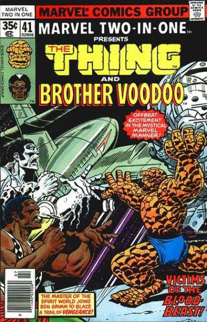 Marvel Two-In-One 41 - Marvel Comics Group - Brother Voodoo - Thing - Offbeat - Exitement