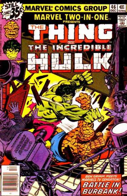 Marvel Two-In-One 46 - The Thing - The Incredible Hulk - Battle In Burbank - Fight - Camera