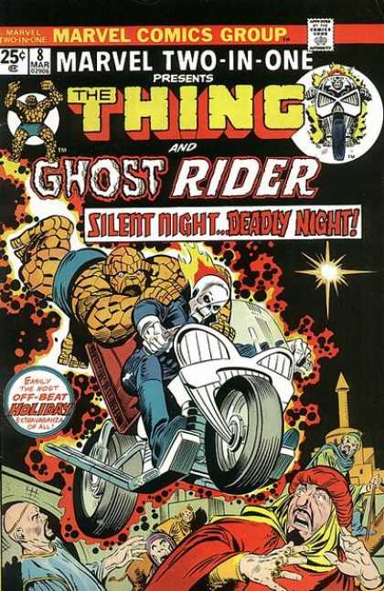 Marvel Two-In-One 8 - Marvel Comics Group - Approved By The Comics Code - Thing - Ghost Rider - Man - Joe Sinnott