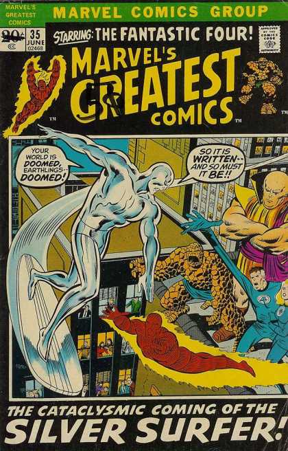 Marvel's Greatest Comics 35 - The Fantastic Four - Marvel Comics Group - Silver Surfer - Marvels Greatest Comics - Cataclysmic Coming - Joe Sinnott, John Buscema