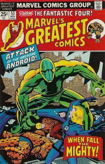 Marvel's Greatest Comics 53 - The Fantastic Four - Attack Of The Awesome Anderoid - Marvel Comics Group - 53 Nov 02468 - When Fall The Mighty - Jack Kirby, Joe Sinnott