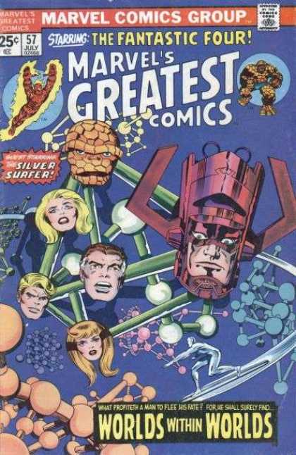 Marvel's Greatest Comics 57 - Fire - Rock - Atoms - Silver Surfer - Red Magnet