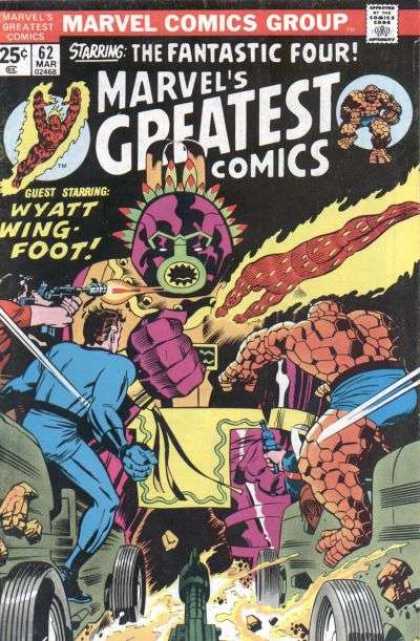 Marvel's Greatest Comics 62 - The Fantastic Four - Wyatt Wing Foot - Gun - Marvel Comics Group - Battls - Jack Kirby, Joe Sinnott