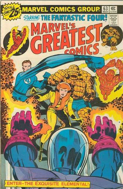 Marvel's Greatest Comics 63 - Fantastic Four - Enter - The Exquisite Elemental - Human Torch - Thing - Reed Richards - Jack Kirby, Joe Sinnott