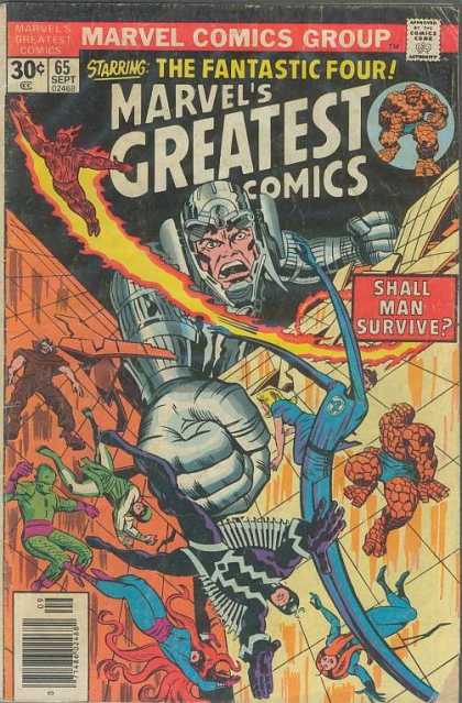 Marvel's Greatest Comics 65 - Fantastic Four - Marvel - Human Torch - Inhumans - Superhero - Jack Kirby, Joe Sinnott