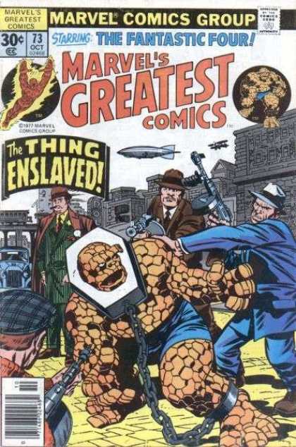 Marvel's Greatest Comics 73 - The Fantastic Four - The Thing Enslaved - Chain - Gigantic Body - Flying Man - Jack Kirby, Joe Sinnott