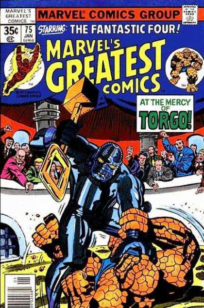 Marvel's Greatest Comics 75 - Fanastic Four - The Thing - Flame Man - Torgo - Marvel Comics - Jack Kirby