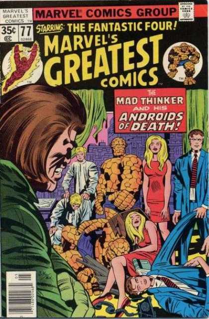 Marvel's Greatest Comics 77 - Marvel Comics Group - Human Torch - Mad Thinker - Thing - Fantastic Four - Jack Kirby