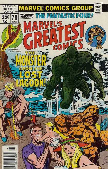 Marvel's Greatest Comics 78 - The Fantastic Four - The Monster From The Lost Lagoon - Thing - Vacation - Marvel Comics Group Edition 78 - Jack Kirby