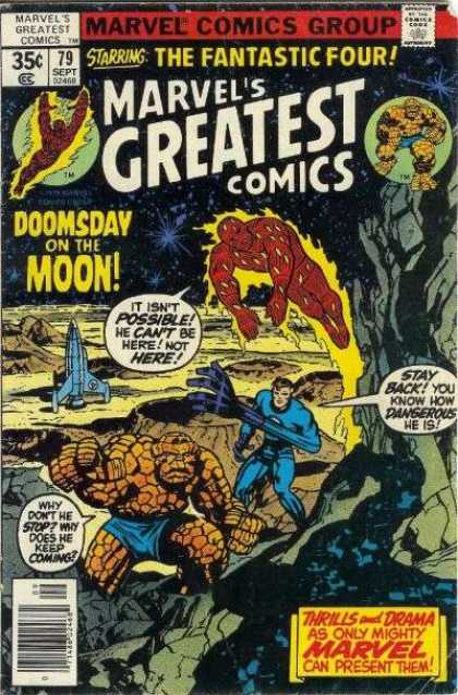 Marvel's Greatest Comics 79 - The Fantastic Four - Doomsday On The Moon - Craters - Human Torch - Thing