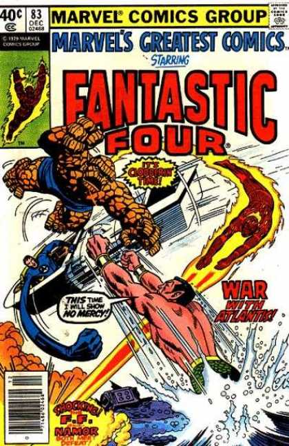 Marvel's Greatest Comics 83 - War With Atlantic - Fire - Water - War - Light