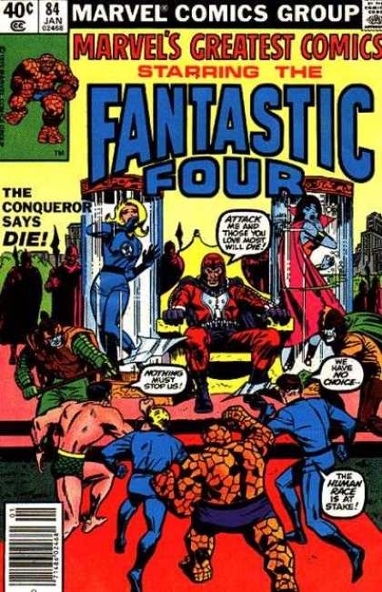 Marvel's Greatest Comics 84 - Fanstatic Four - Storm - The Thing - The Conqueror Says Die - Dr Doom