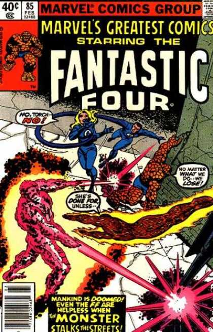 Marvel's Greatest Comics 85 - Marvel - Thing - Monster - Mr Fantastic - Susan Fantastic