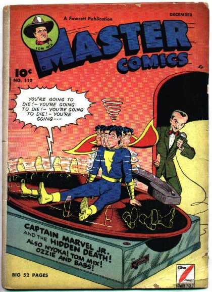Master Comics 110 - Giant Gramaphone - Spinning - Captain Marvel Jr - Nyoka - Ozzie