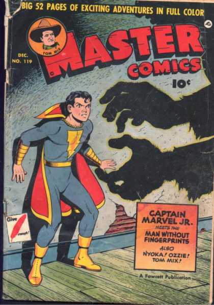 Master Comics 119 - Shadow - 10 C - Wall - Fighting - Action