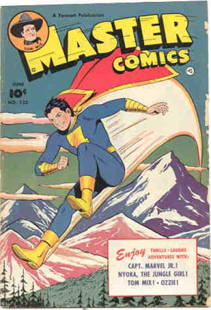 Master Comics 122 - 10 Cents - Superhero - Cape - Mountain - The Jungle Girl